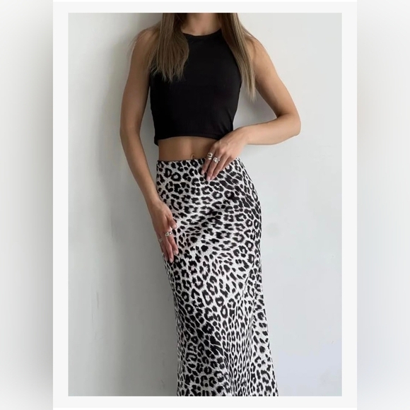 Leopard Print Satin Maxi #985 - Picture 7 of 11